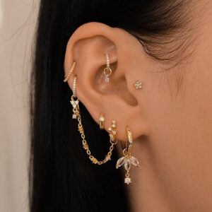 set of ear studs
